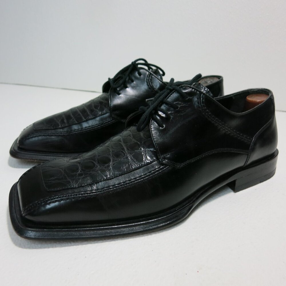 Bachrach Genuine Crocodile Leather Dress Oxfords Men's Footwear Shoes 8 - 8.5 M
